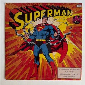Superman Vintage Record Album 12 inch Vinyl LP DC Comics